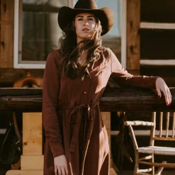 Tobacco Tencel Western Dress-Stetson Best