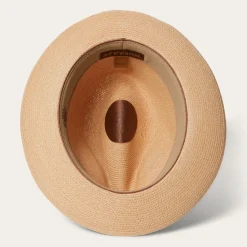 Triad Straw Fedora-Stetson Discount
