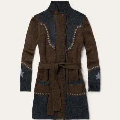 Vintage Steer Head Cardigan-Stetson Hot