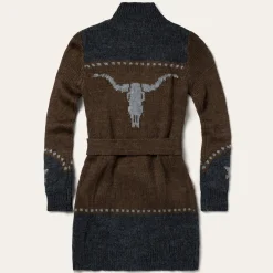 Vintage Steer Head Cardigan-Stetson Hot