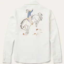 Western Embroidered Denim Shirt-Stetson Clearance