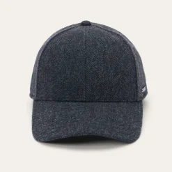 Wool Herringbone Baseball Cap-Stetson Hot