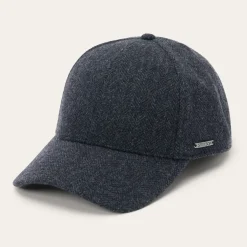 Wool Herringbone Baseball Cap-Stetson Hot