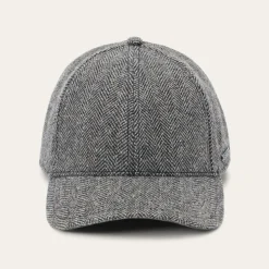 Wool Herringbone Baseball Cap-Stetson Hot