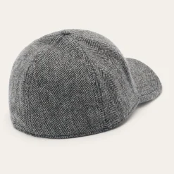 Wool Herringbone Baseball Cap-Stetson Hot