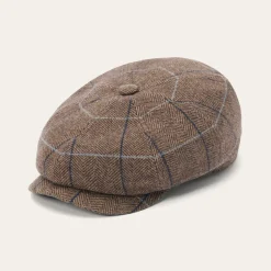Wool Herringbone Hatteras Cap-Stetson Best